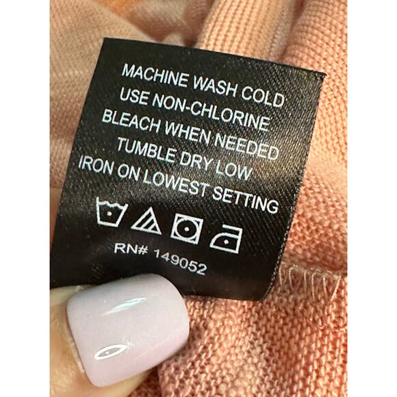 Nova Men melon pink short sleeves knit T shirt size Medium - Picture 6 of 8